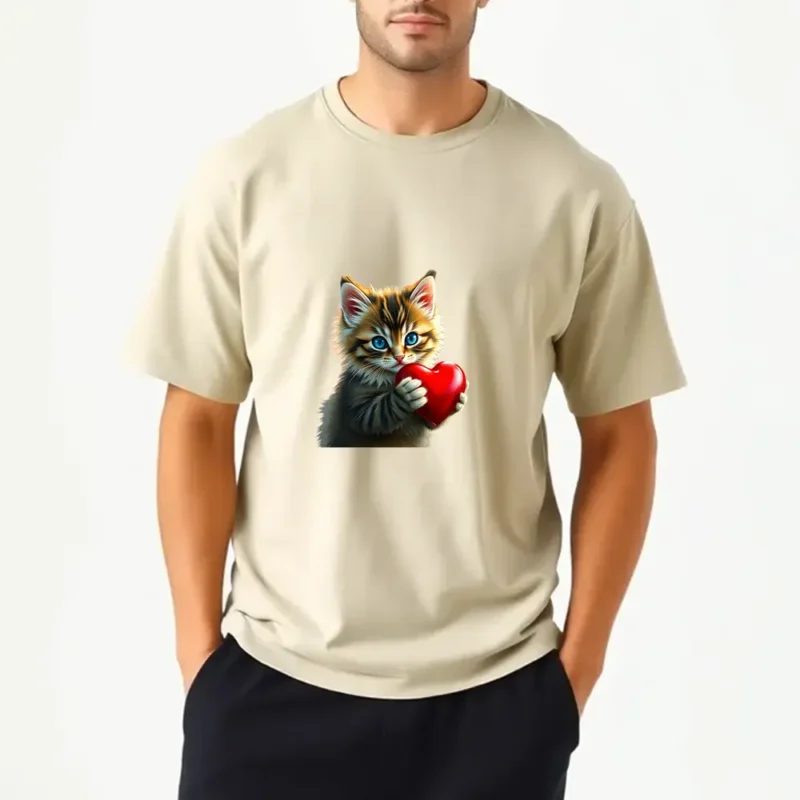 All You Need Is Love And A Cat Custom T-Shirt Printing