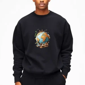 Born To Care For The Earth Custom Sweatshirt Printing