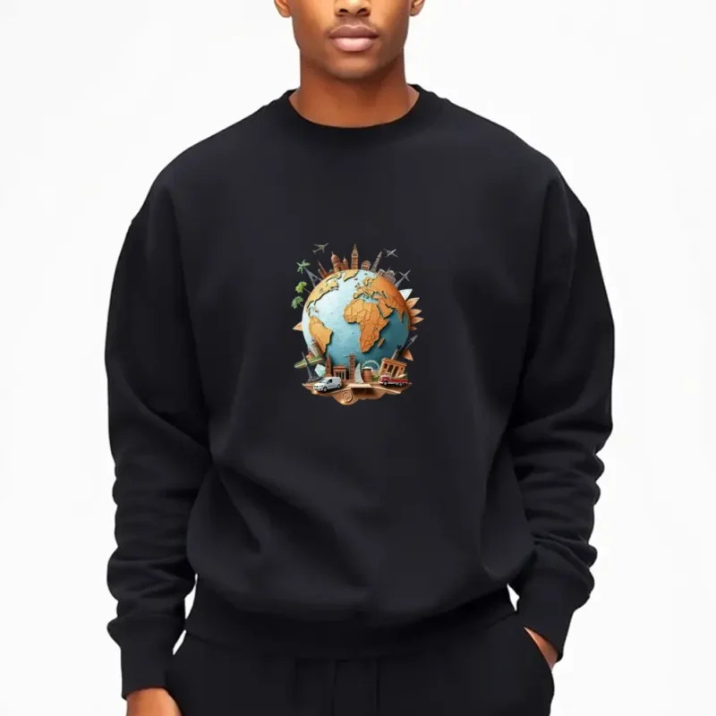 Born To Care For The Earth Custom Sweatshirt Printing