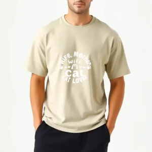 Cat Love Is The Best Kind Of Love Custom T-Shirt Printing